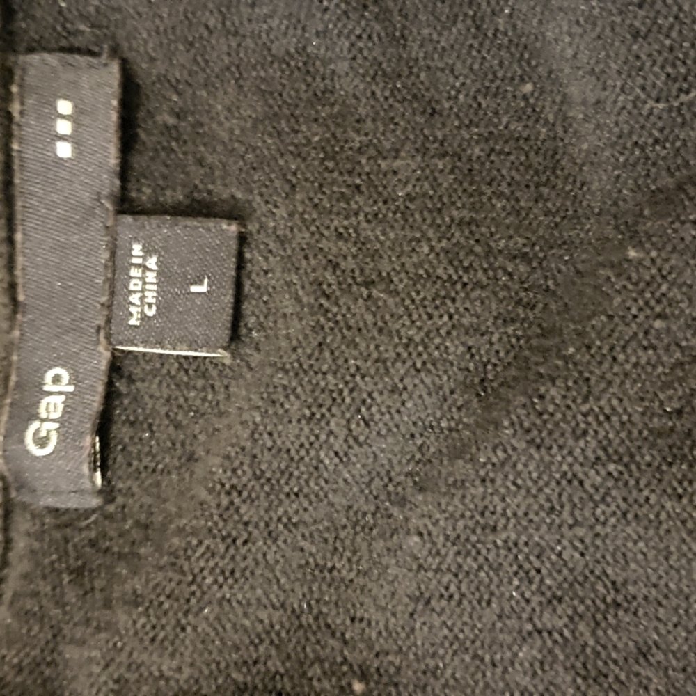 GAP, cotton navy blue V-neck sweater